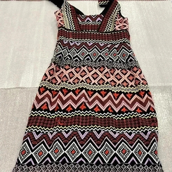 [US0]  Anthropologie Akemi + Kin Boho Geo-Embroidered Column Dress - Picture 11 of 12